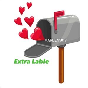 EXTRA SHIPPING LABLE